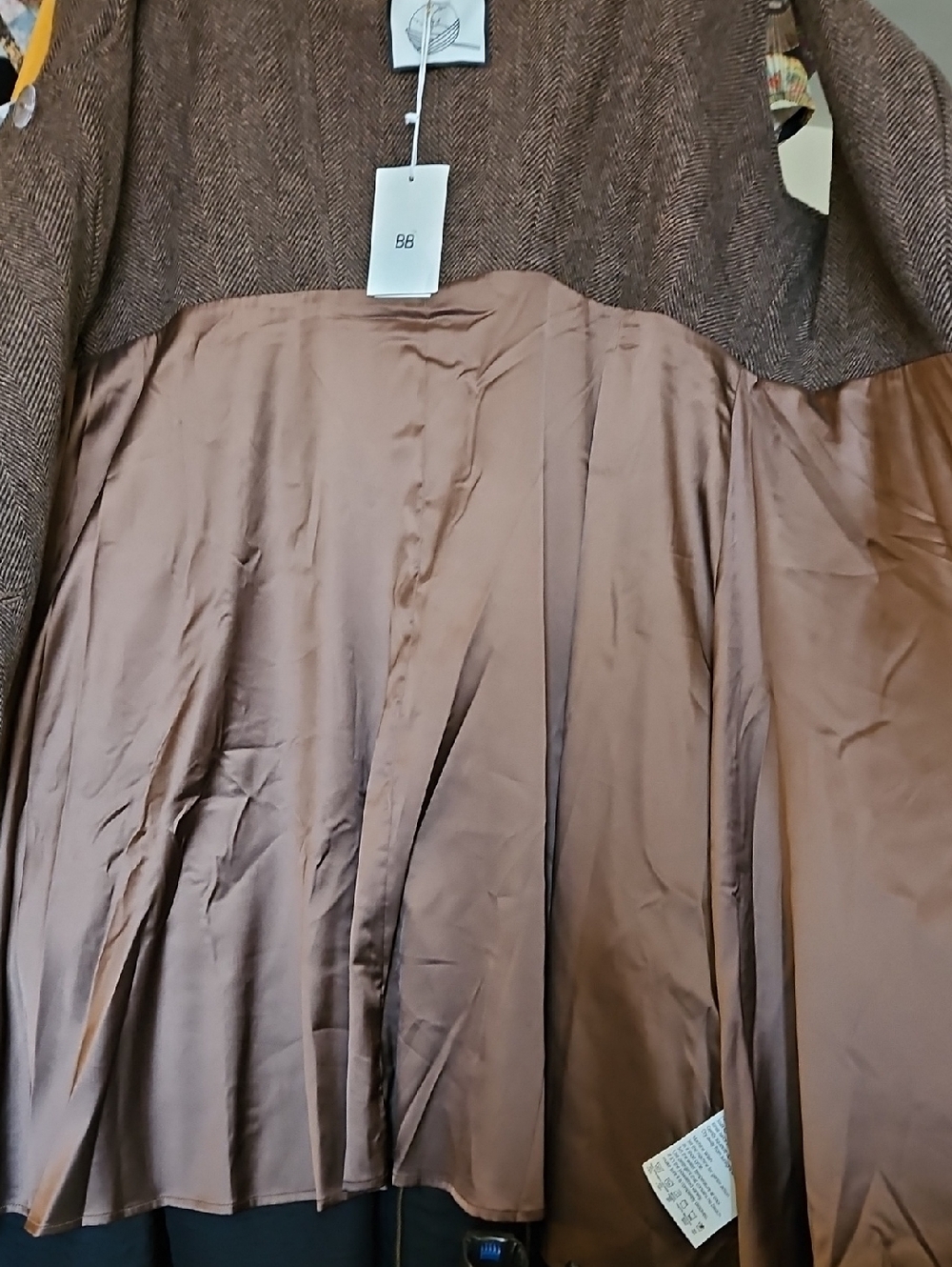 Emma 33 - Brown Wool Midi Dress - Picture 9 of 14